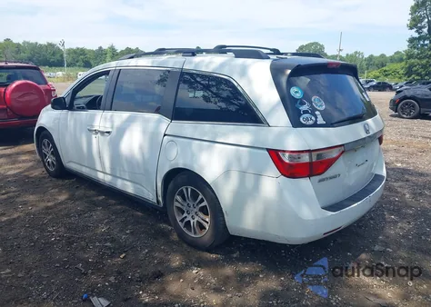 2013 Honda Odyssey Ex-L из США, поврежденный, VIN 5FNRL5H6XDB039822
